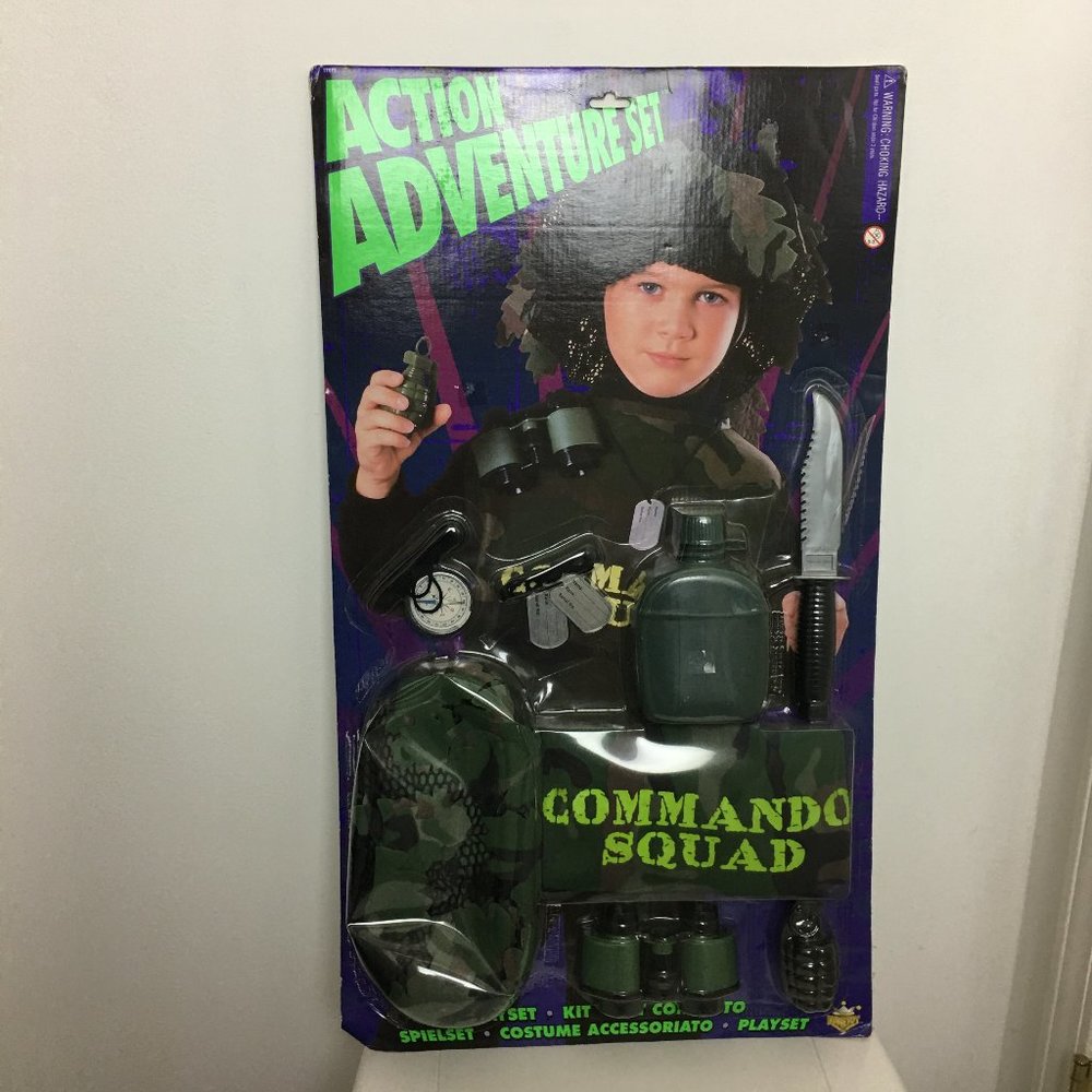 NEW Rubietoy Action Adventure Set Comando Squad Kids Playset Kit Costume